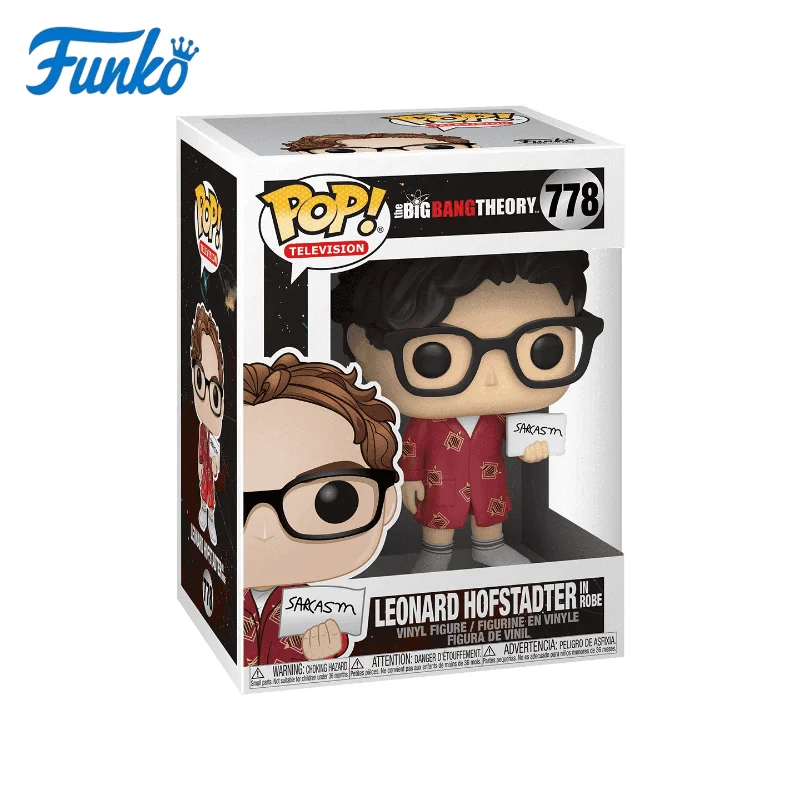 

Funko POP! Original The Big Bang Theory Leonard Hofstadter 778 Vinyl Figure Action Model Toy Collectible Gift Model Ornaments