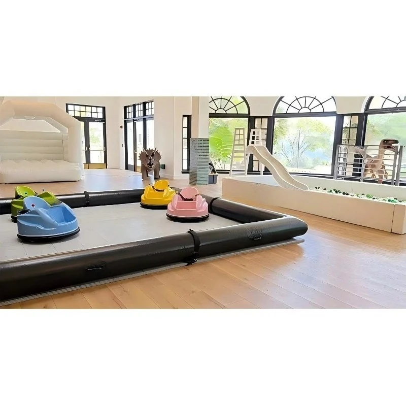 Commercial Indoor Playground Soft Play Flooring Inflatable Fence Race Track for Bumper Cars Arena Track