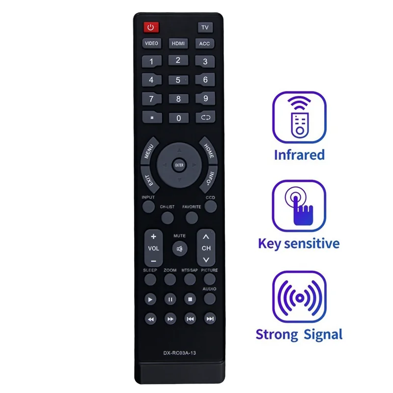 A57G-DX-RC03A-13 استبدال جهاز التحكم عن بعد لتلفزيون Dynex Insignia NS-RC03A-13 DX-60D260A13 NS-19E320A13 NS-22E340A13 NS-29L120A13