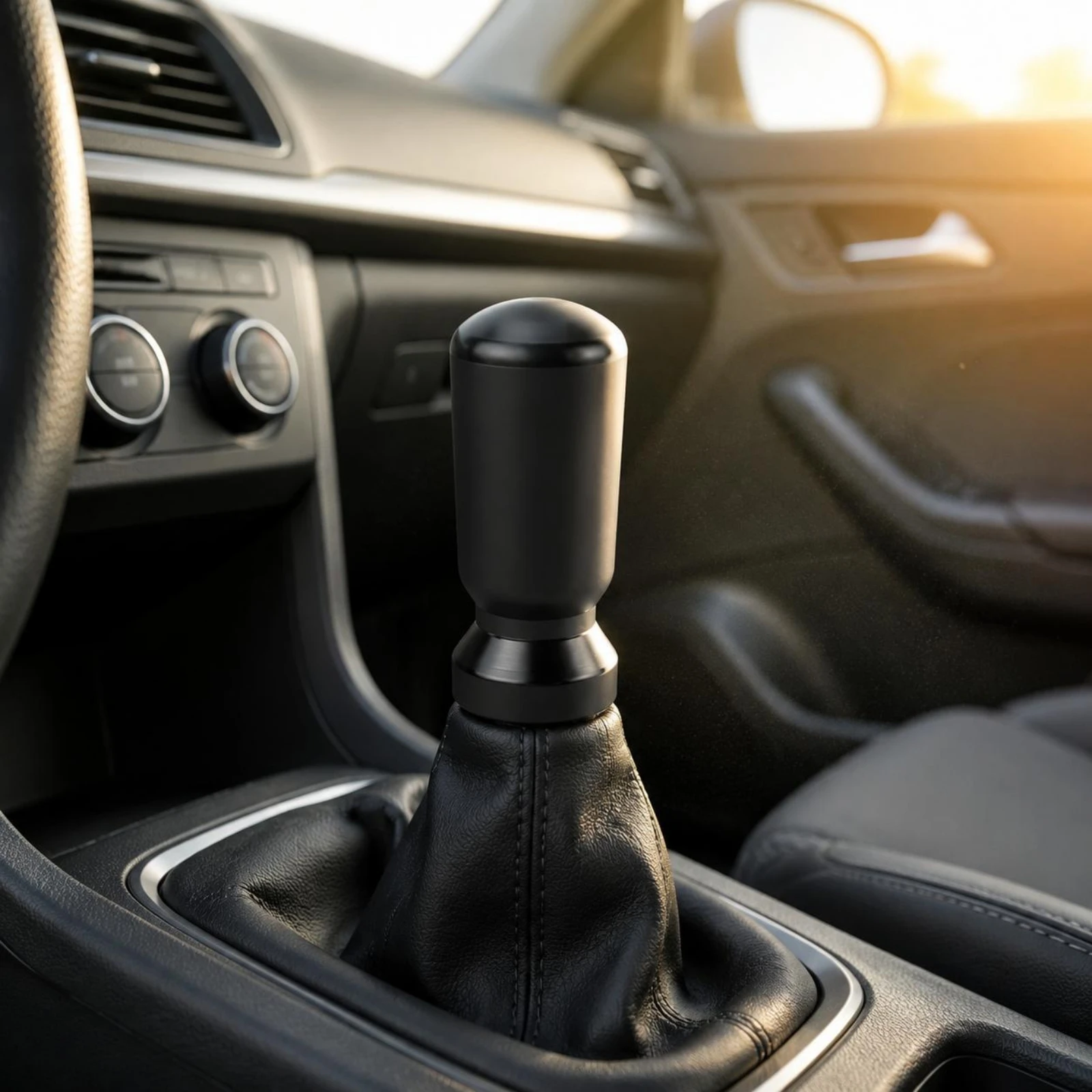 Gear Gear Selector Knob Knob M12xP1.25 Thread Cylindrical Gear Selector Knob Knob Round Ball Shifter Polished Vehicle Accessory