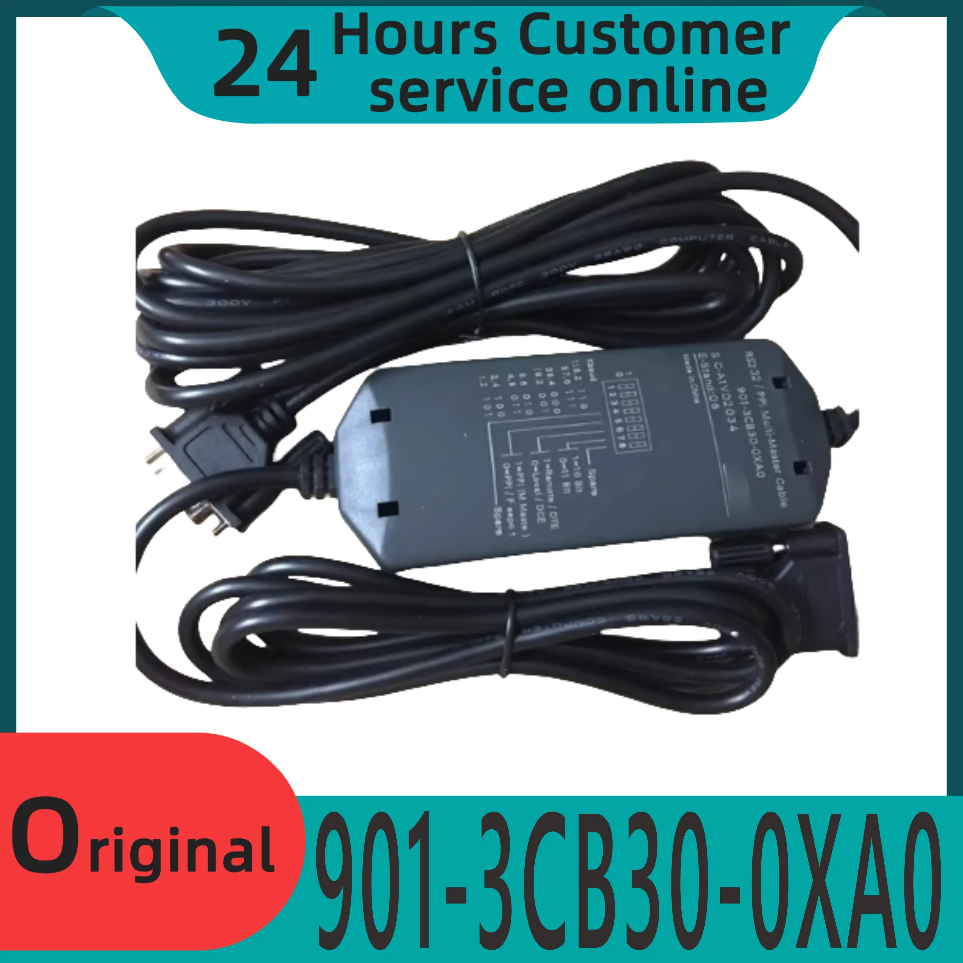 Brand New Original Pc-ppi+6es7901-3cb30-0xa0 Compatible Plc Programming Cable S7-200
