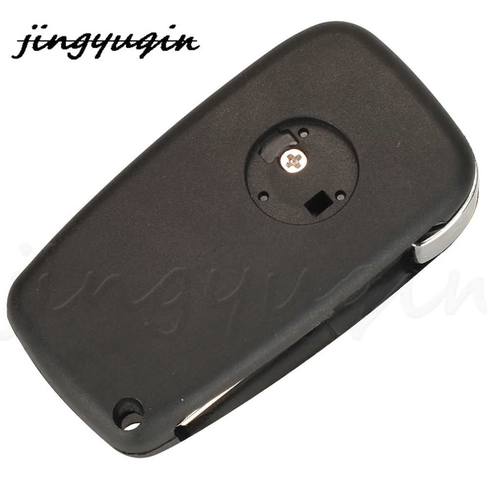 jingyuqin 2/3Buttons Flip Remote Car Key Fob 433MHZ Megamos Crypto ID48 Chip For Iveco Daily 2006 - 2011 With GT10 SIP22 Blade