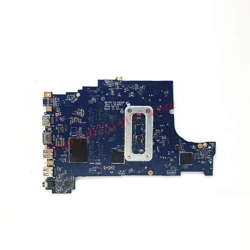 

С материнской платой процессора SRK08 I3-1115G4 GDI4A LA-K032P, материнская плата для ноутбука DELL 3400 CN-0X9TX0 0X9TX0 X9TX0, 100% полностью работает хорошо
