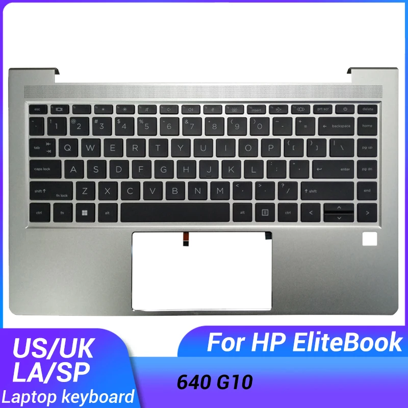 

NEW For HP EliteBook 645 G10 640 G10 Latin/Spanish/US/UK Keyboard Palmrest Upper Cover Case Backlit