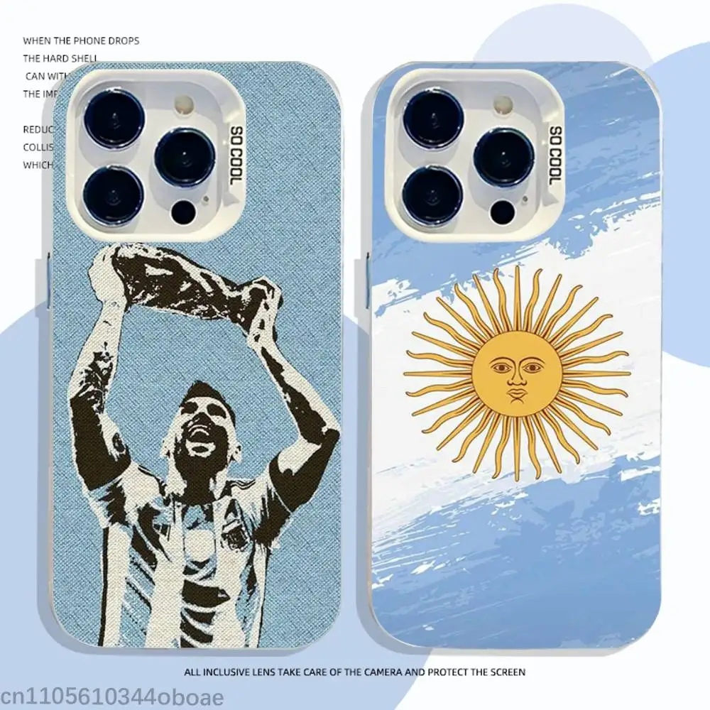 

2026 WC ARG A-Argentina Phone Case For iPhone 17,16,15,14,13,12,11,Pro,Max,Plus Shockproof Cover