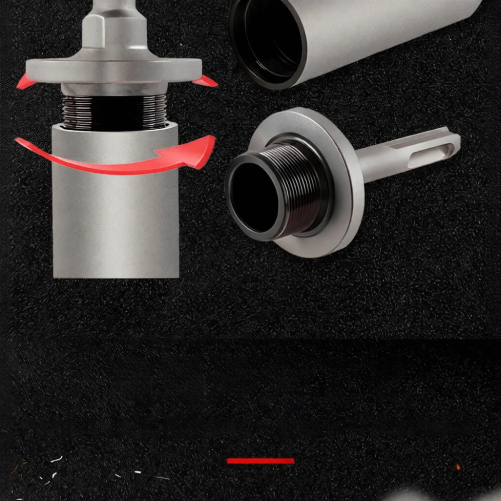 Professional SDS Plus Piling Driver For Building Pipe Driving Fence Post Installation Tool Detachable Electric Hammer Power Part