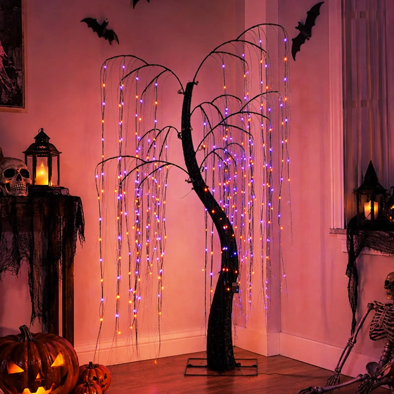 6FT 8 Lighting Mode LED Halloween Decoration for Outdoor Timer