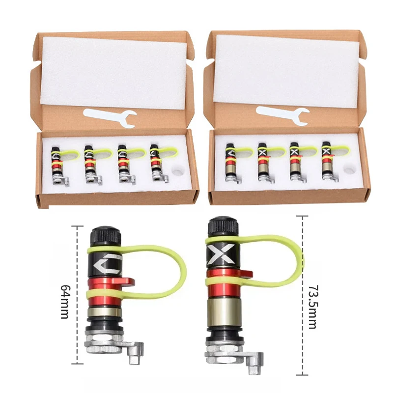 

4pcs Universal Tire Valve Pressure Relief Valve Tire Quick Release Nozzle Desert Off-road Deflating Valve Car Accessories
