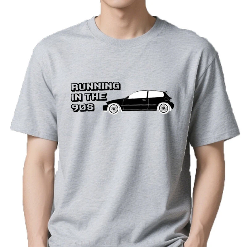 T-shirt graphique pour hommes, grands et grands t-shirts, course dans les années 90, EG6, vêtements mignons, drôles, 303