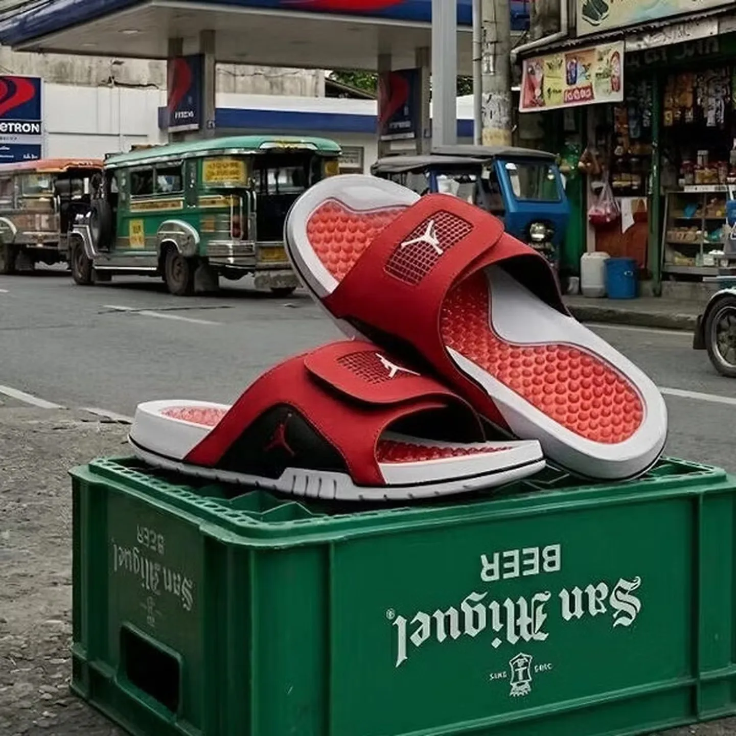 Nike Men's Shoes Jordan Hydro Iv Retro Trendy and Versatile Sports and Leisure Slippers 532225-600