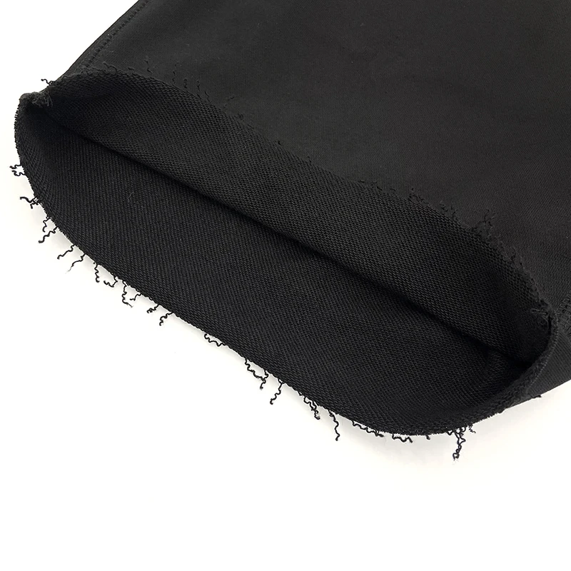 صور حقيقية للرجال والنساء ملابس الشارع الشهير الصيف CB شعار القطن ستار طباعة مرونة الخصر السراويل عارضة فضفاض قطع هيم السراويل الرياضية #3