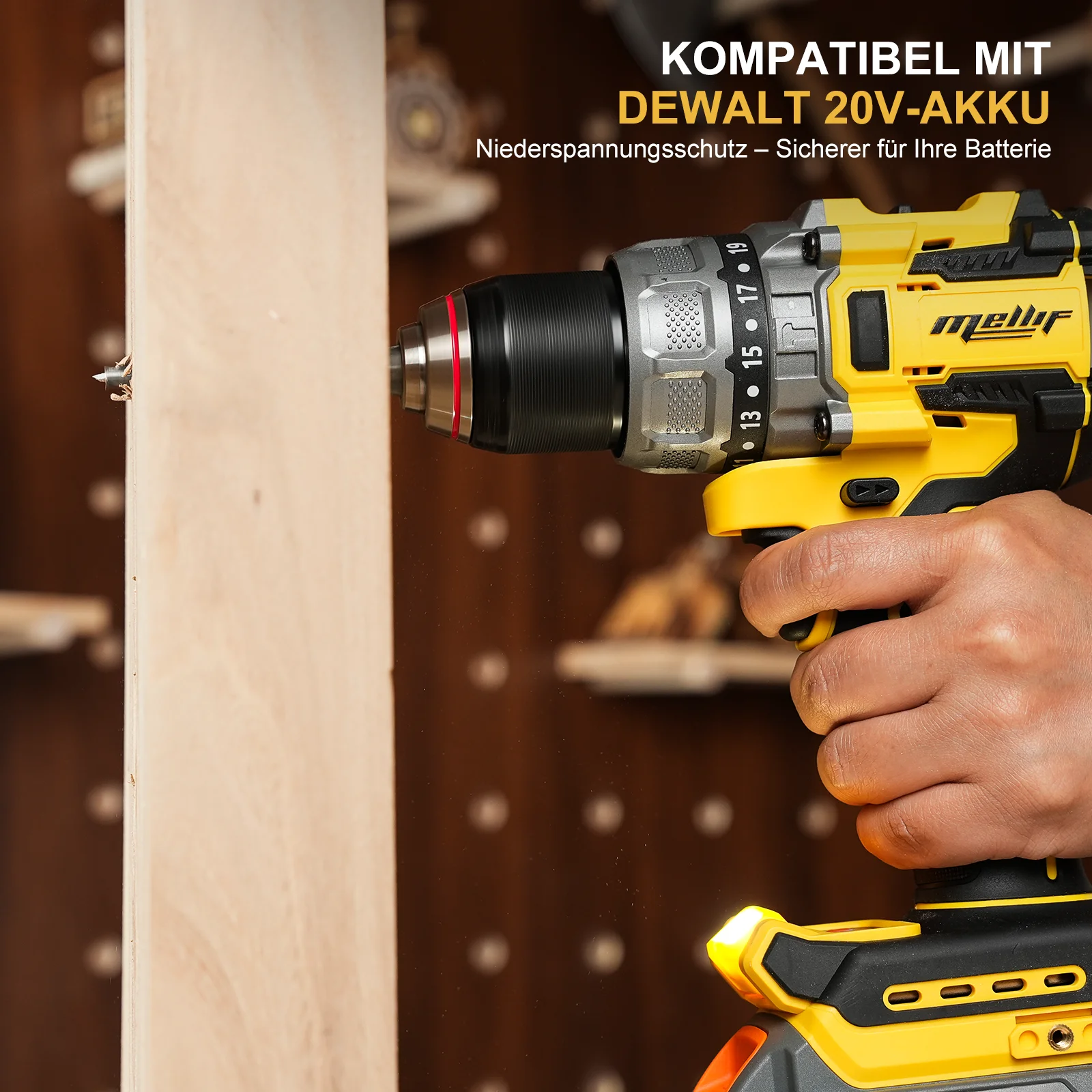 DC3420 20V Impact Driver 110N.M Brushless Cordless Screwdriver Electric Impact Drill Compatible With DEWALT 20V MAX Battery
