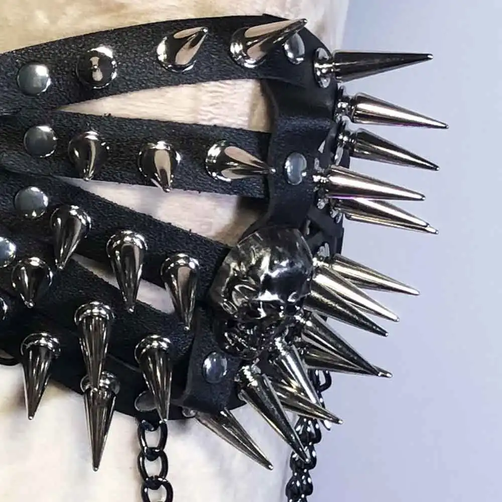 Y2K TOPS Punk Rock Fatto a mano Goth Skull Eco Gothic Tank E-Girls Grunge Fai da te Harajuku anni '90 Cross Club Wear Kawaii Emo Teen