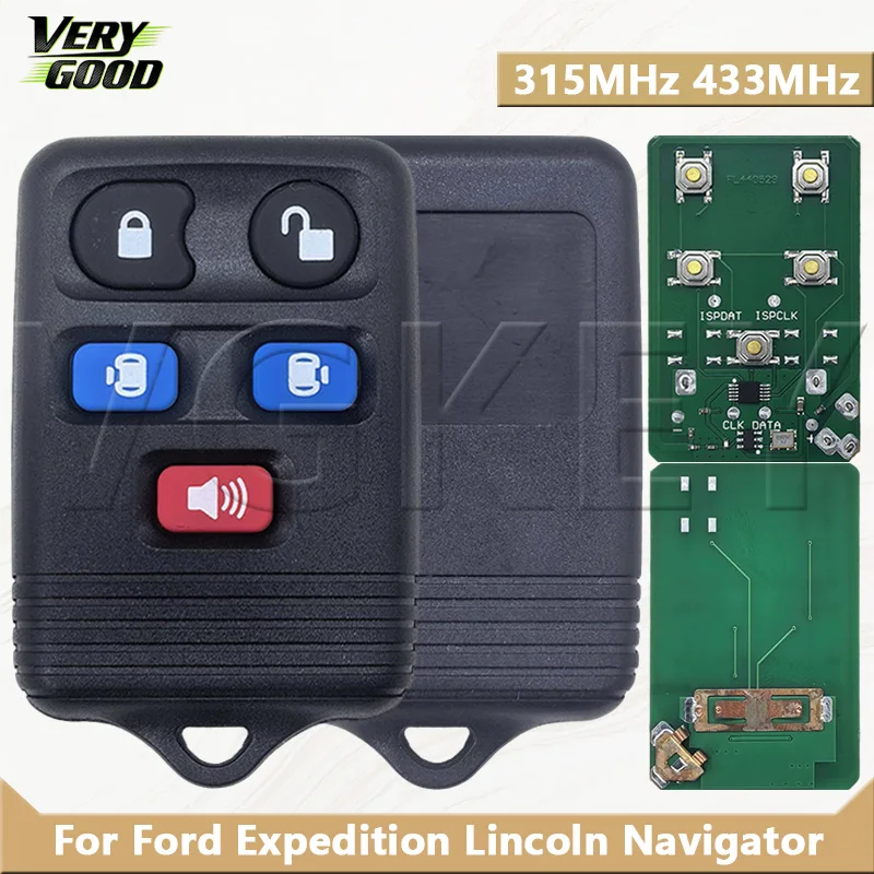 

VG 5buttons 315MHz/433Mhz Fob Car Remote Key For Ford Windstar Freestar Mercury Monterey Expedition Lincoln Navigator CWTWB1U511