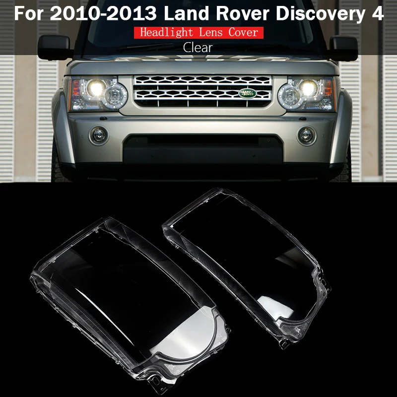 

Head Lights Covers Replace For Land Rover Discovery 4 LR4 2010 2011 2012 2013 Pair Headlight Headlamp Lens Cover cap
