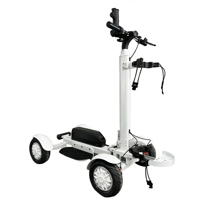 Four-wheel electric golf cart scooter folding removable can play 18 holes