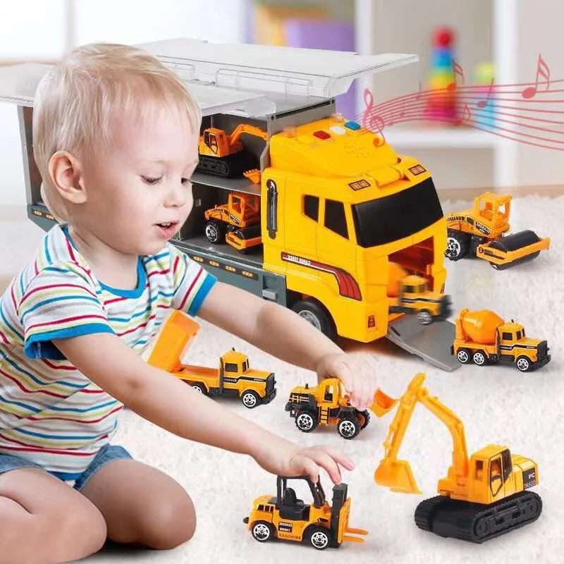

Масштаб большая конструкция 1:64 грузовик набор игрушек Мини литая модель автомобиля из сплава инженерные Игрушки транспортные средства грузовик-переносчик подарки игрушки для мальчиков