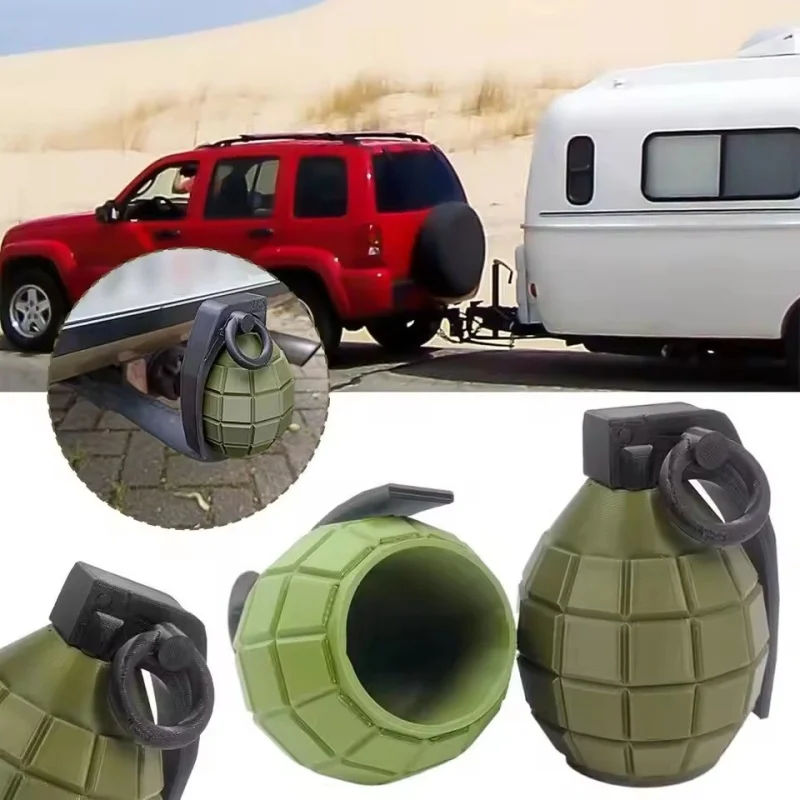 

New Universal 50MM Trailer Grenade Cover - Tow Bar Hitch Cap for Coupling Protection, Funny Auto Parts