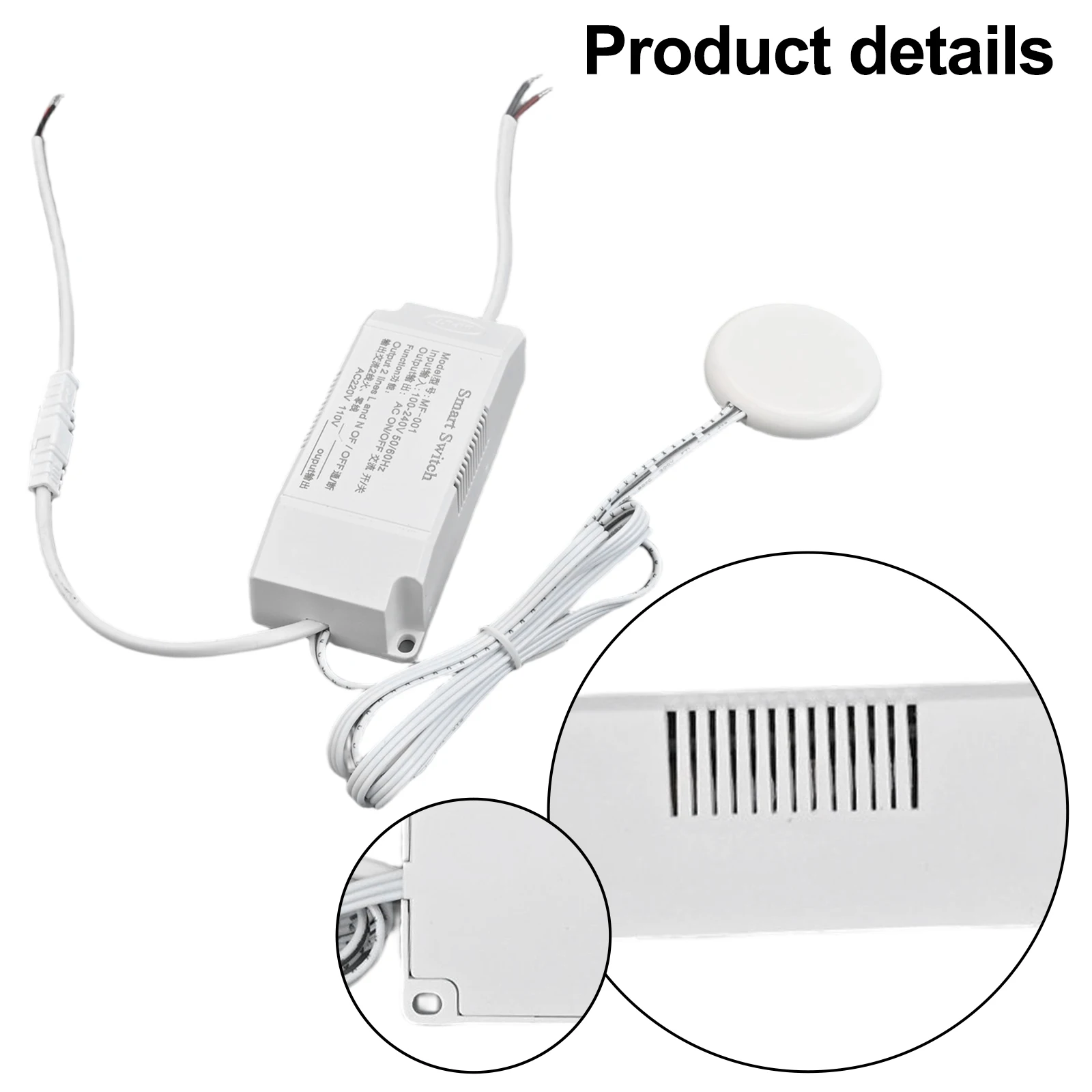 110V/220V Touch Sensor Switch with Dimming Options Designed for Wood and Non Metal Materials Reliable Performance