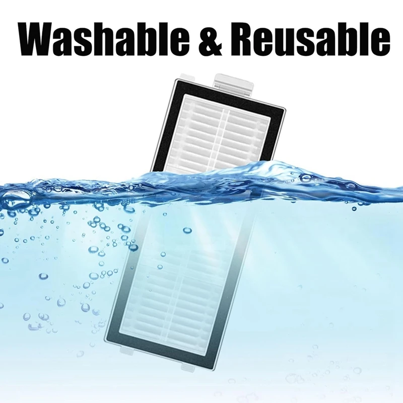 20 PCS Vacuum Cleaner Accessories For Roborock Qrevo Master Robot Main Side Brushes Mop Cloth Dust Bags Hepa Filters