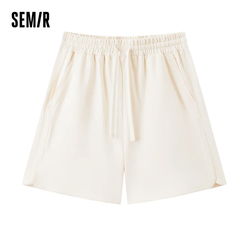 Semir Women Pants Home Wear Cotton Soft Comfortable Solid Color Loose Elastic Casual Top 2026 Summer Wear