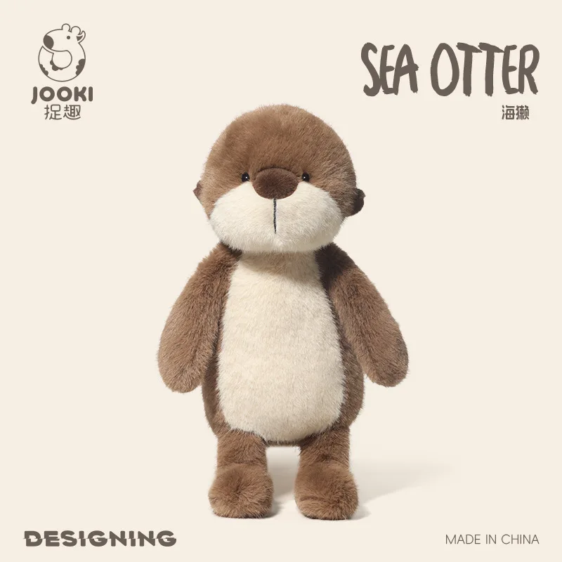 

36cm Cute and Dumb Sea Otter Series Stuffed Plush Dolls Room Decoration Ornament Accompanying Pillow Exquisite Trendy Toys Gifts