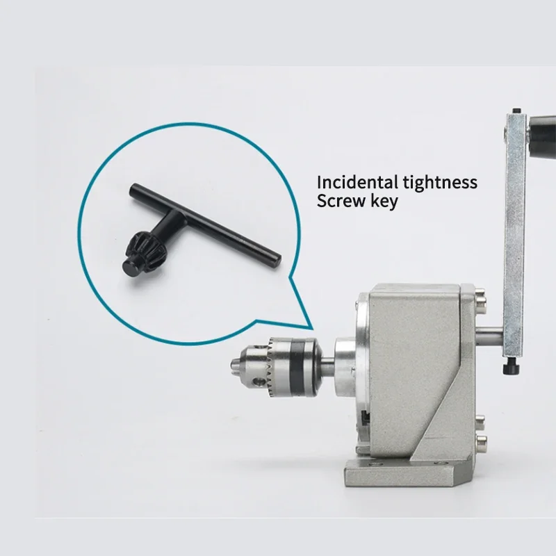 

High Precision Crank Tapper Manual Drilling Tapping Machine Portable Small Size Hand Tools With 0.6MM-6MM Metal Tap Chuck Keys
