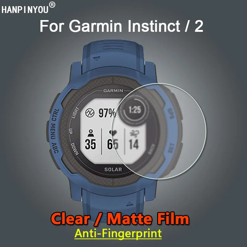 For Garmin Instinct 2 2S Solar Tide Tactical Ultra Clear Glossy / Matte Screen Protector Soft Slim Film -Not Tempered Glass