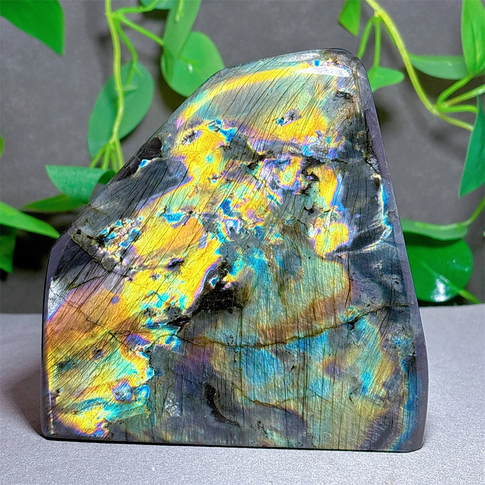 Labradorite Free Form Crystal Natural Stone Quartz Stone Minerals Home Garden Decoration Reiki Craft Gifts Luck Energy Healing