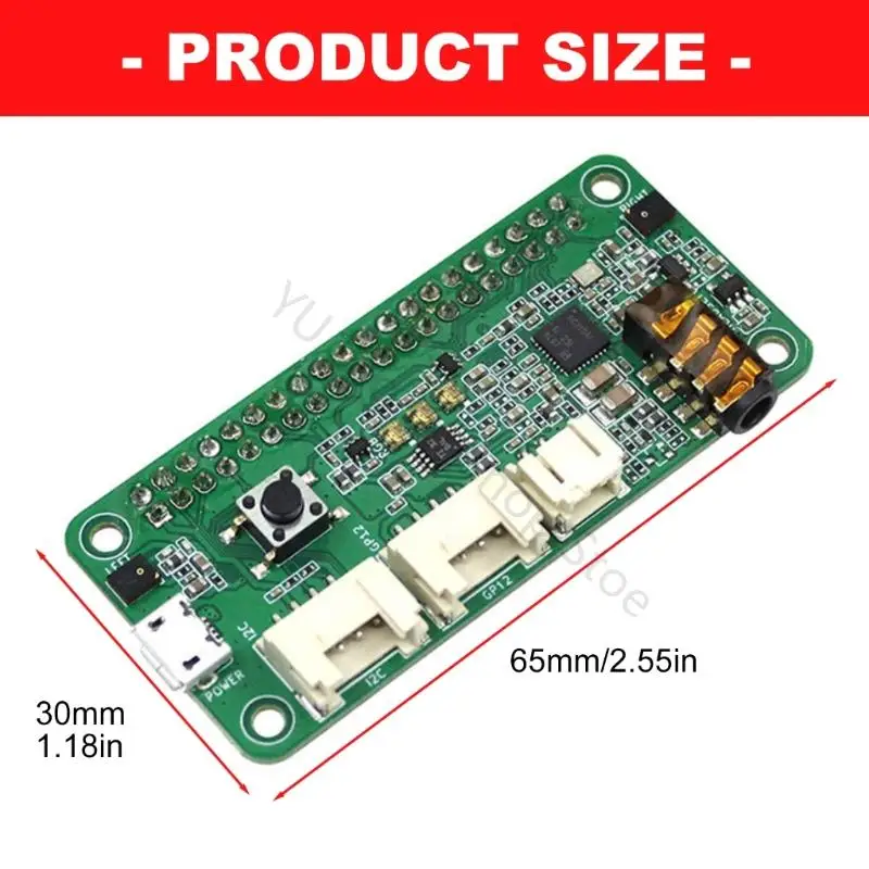 96BA 40 Pin Builder Voice Add-On-Board mit zweikanaligem Eingangslayout – Detail 6