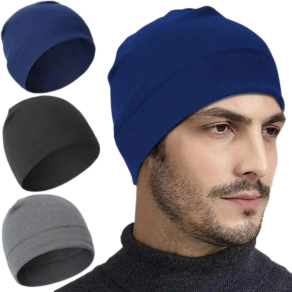 AliExpress NONE Cold Proof and Warm Outdoor Sports Headcover Fleece Ski Cap Riding Cap Running Hats Cycling Skull Caps for Men and Women
