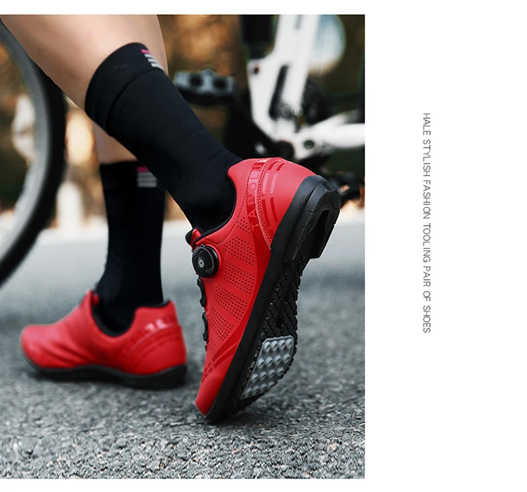 Unisex-Fahrradschuhe, atmungsaktive SPD-Rennradschuhe, professionelle MTB-Mountainbike-Schuhe, locklose Trainings-Fahrradschuhe – Detail 20