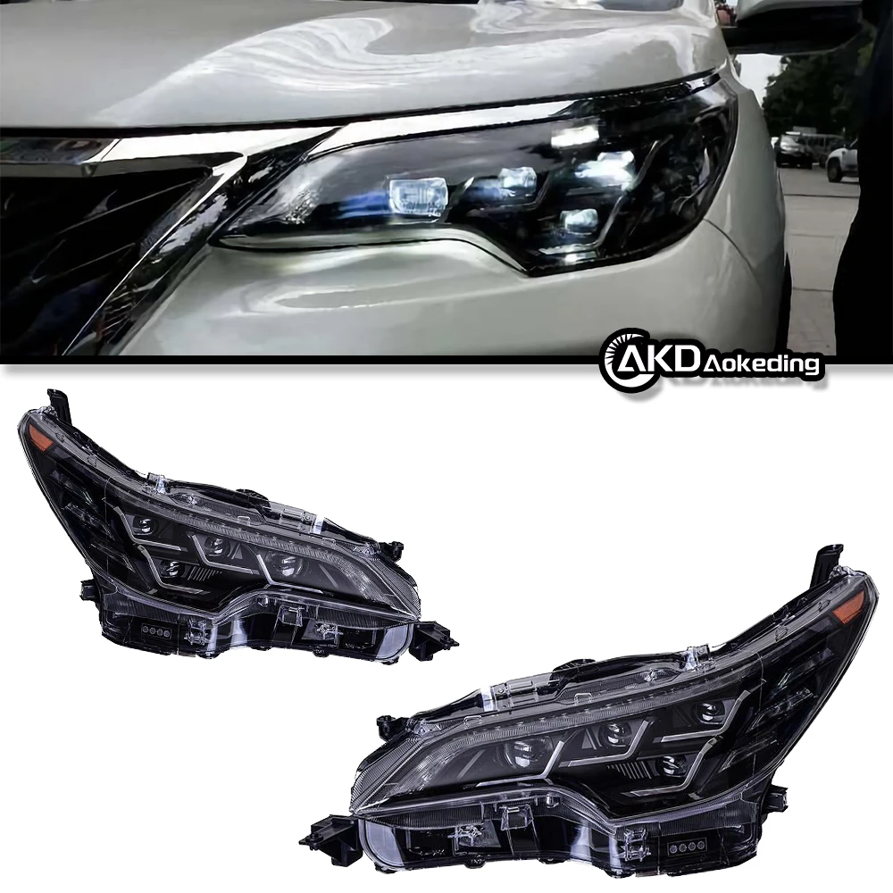 Auto Parts Headlights For Fortuner 2016-2020 Upgrade Lexus latest Styling LED DRL Dual Projector Car Accesorios Modified