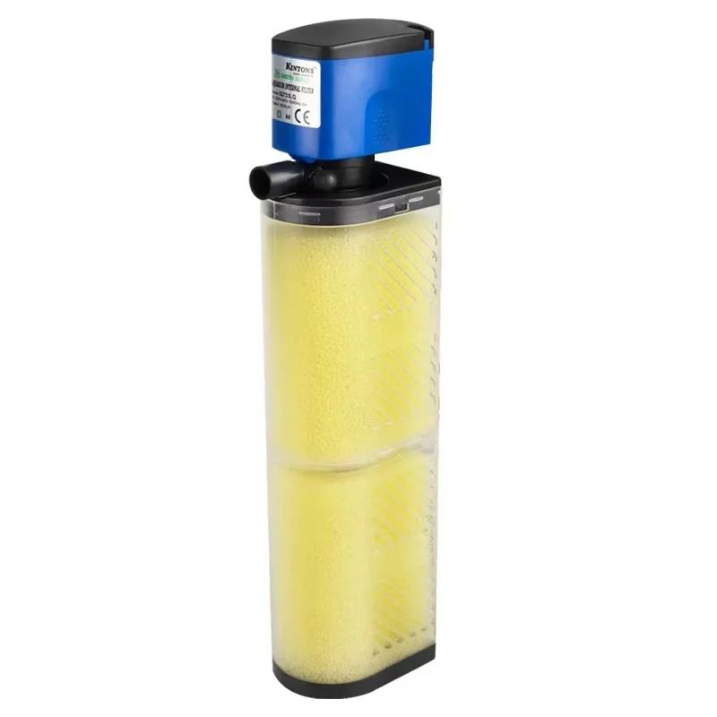 

Modern Three-in-One Water Purification Fish Tank Filter with Silent Oxygen Submersible Pump and Non-Change Built-In Small Pump