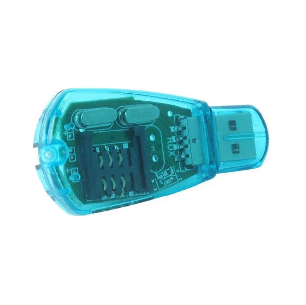 Lector de tarjetas SIM USB azul, Kit de copia/clonador/escritor/copia de seguridad, GSM, CDMA, SMS, copia de seguridad + Disco de CD, compatible con Windows