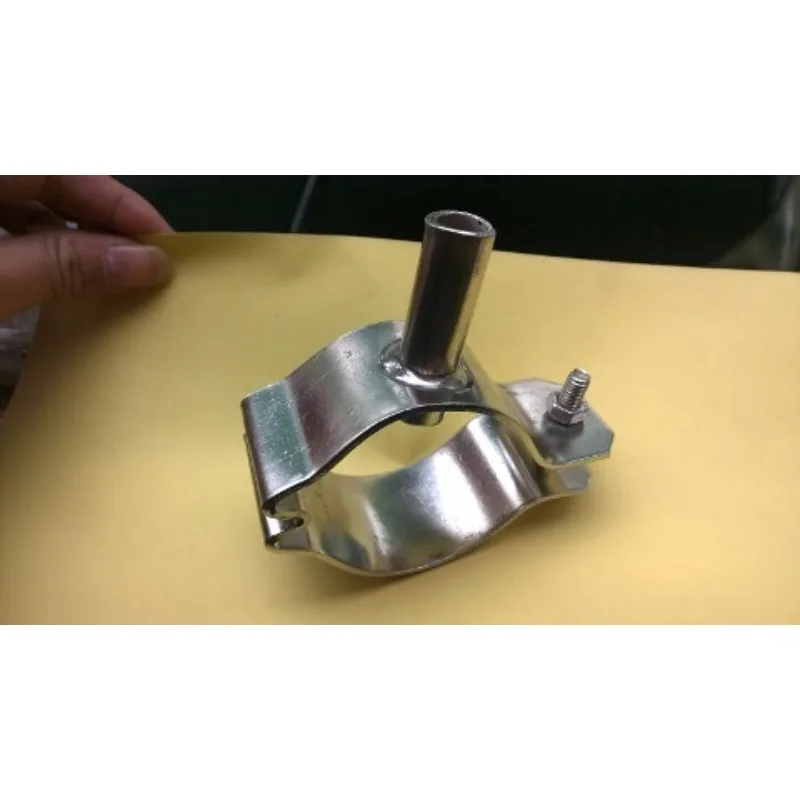 Food Grade SUS304 White Steel Milking Parlor Milk Pipe Inlet Clip 18mm Branch Pipe Port 51 Stainless Steel Pipe