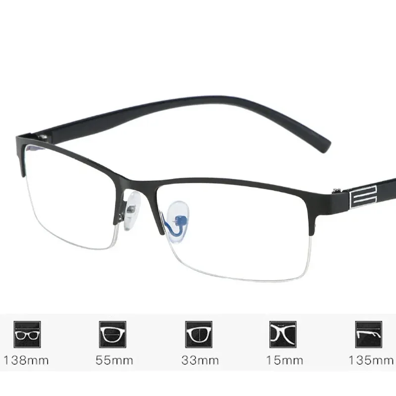جديد نظارات القراءة اللونية التقدمية متعددة البؤر بعيدة النظر نظارات الرجال مكافحة الضوء الأزرق النظارات ظلال الشمس نظارات