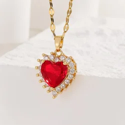 High-end Necklace For Women, European and American Retro Temperament, Zircon Love Earrings, Necklace, Ring For Women