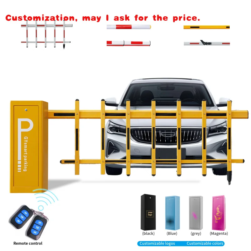 

custom.XGY Roadway Safety Traffic Electronic Parking Vehicles Lot Raod Fence Barrier Gate Car Access Control System Wi