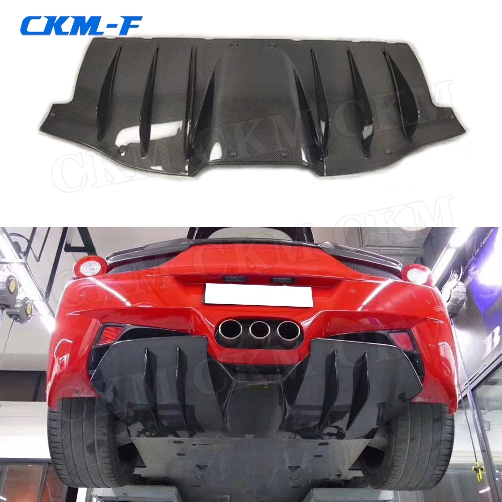 

Carbon Fiber / FRP Rear Lip Diffuser For Ferrari 458 2011-2014 Back Bumper Guard Plate Spoiler Car Styling