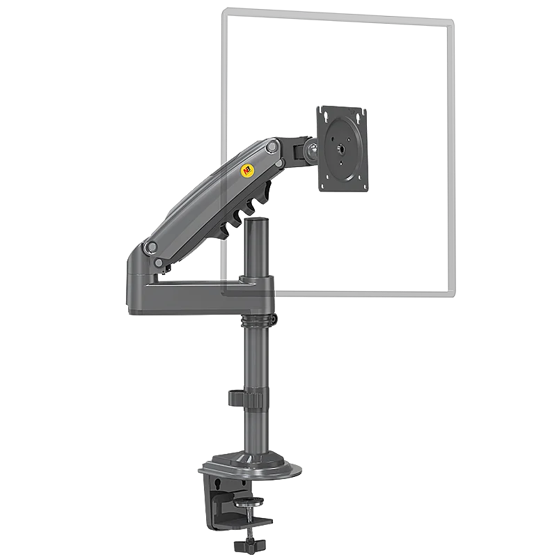 17-30 Inches Single-screen Monitor Bracket Computer Screen Desktop Heightening Load-bearing 9KG Column Design Pneumatic Lift