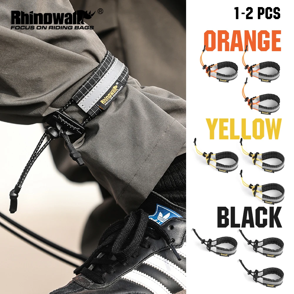 

Rhinowalk Cycling Reflective Ankle Strap Portable Bike Leg Strap Elastic Band Leg Band Wrist Night Safety Band Bandage