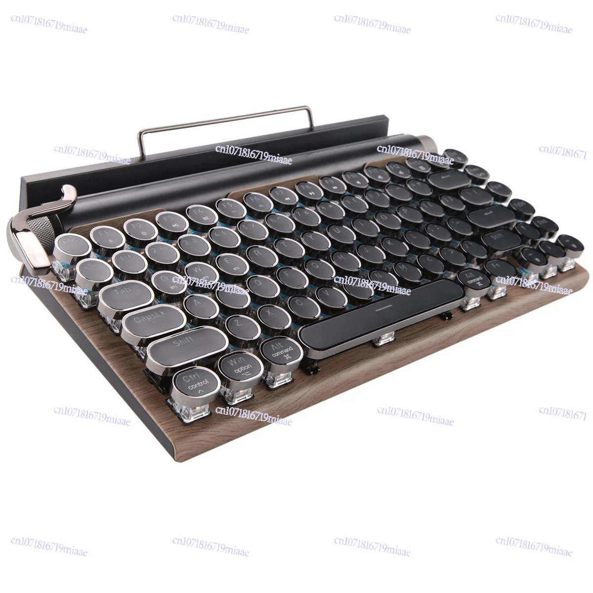

Retro Typewriter Steampunk Wireless Bluetooth Dual Mode Mechanical Keyboard Computer Tablet iPad Mobile Phone Green Axis