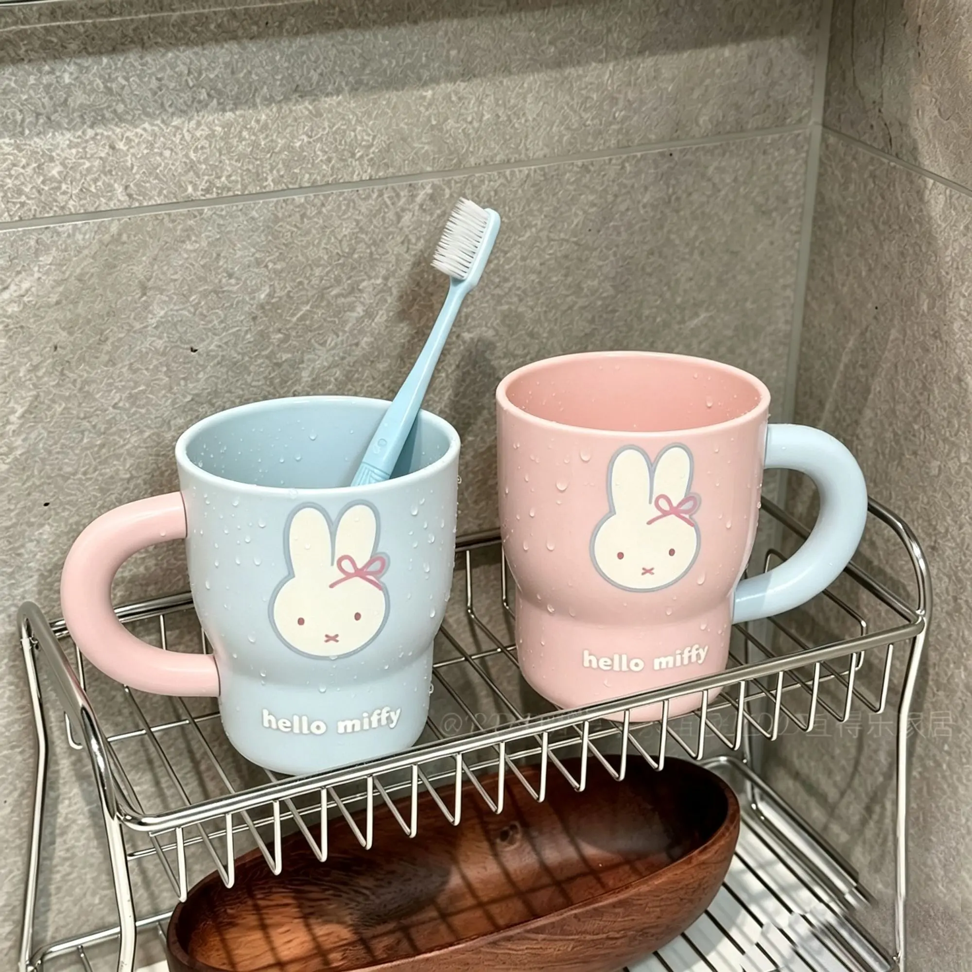 Home Edit Bathroom - Miffy Rabbit Cartoon Pattern Tooth Mug
