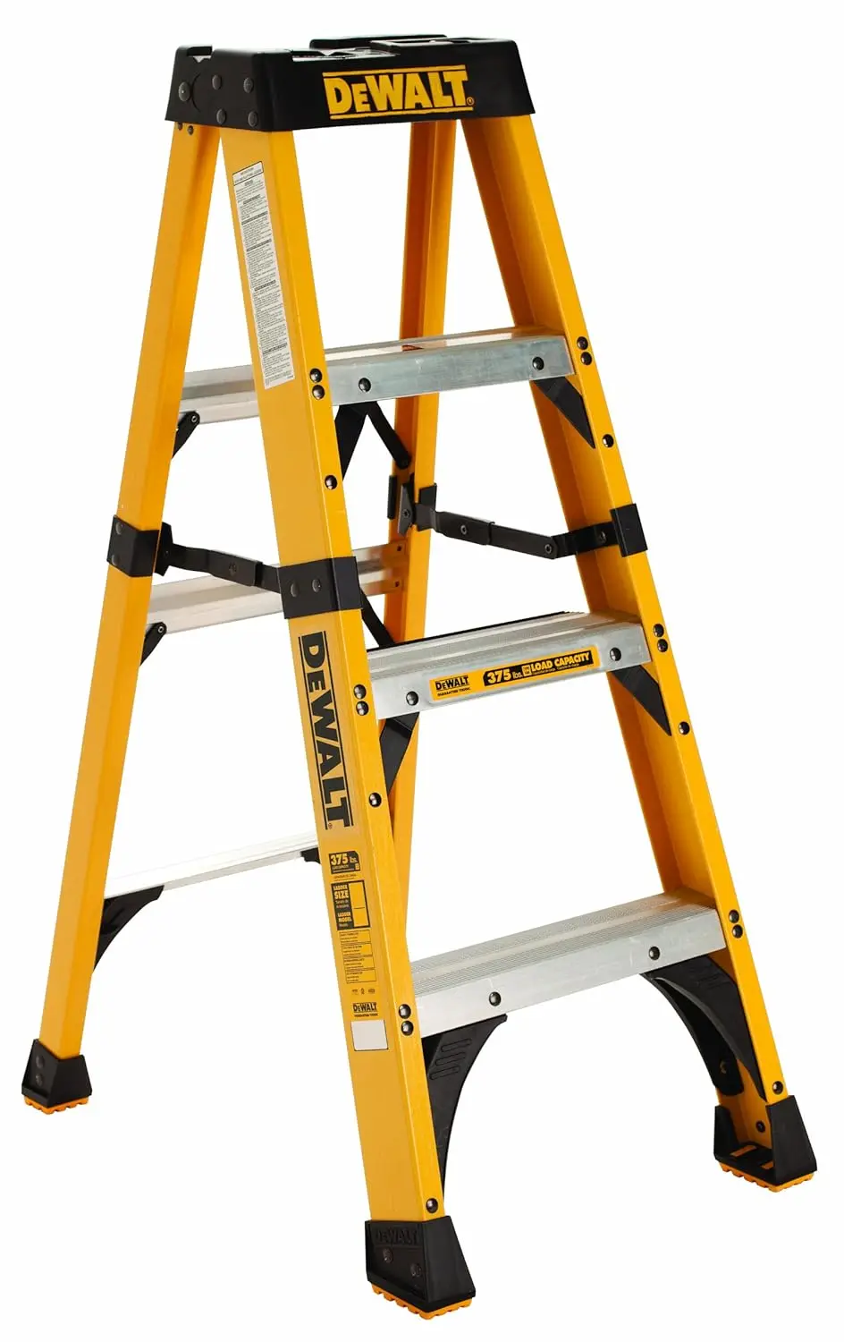 DXL3410-04 4-Foot Step Ladder, 4 feet, Yellow