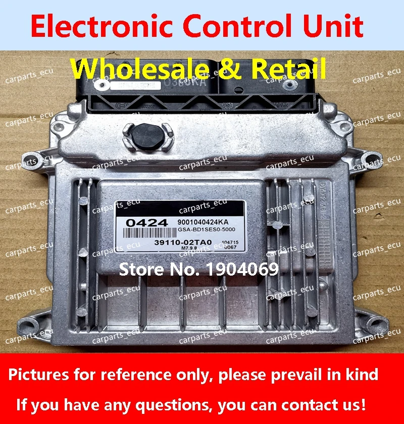 

39114-2B010 B101 ECU 39110-02SI0 0431 For Hyundai Elantra KIA Car Engine Computer Board/M7.9.8 39110-02TA0 0424/39130-26AD0 AD0