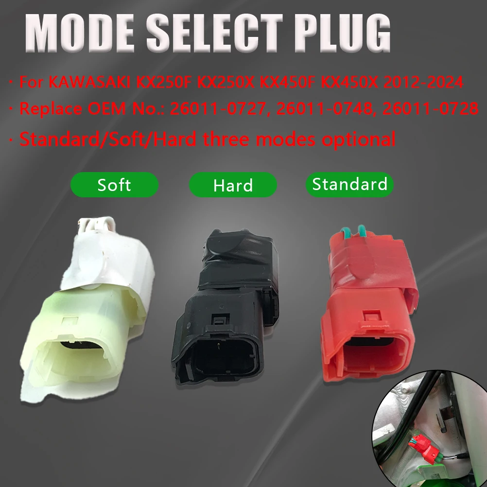 For KAWASAKI 2012-2024 Motorcycle Power Mode Select Plugs DFI Map Wire Lead Coupler KX250F KX250X KX250XC KX450F KX450X KX450SR