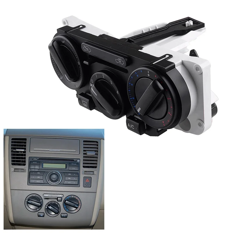 

2X 27510-ED50A A/C Heater Control Panel Plate Climate Control Switch For Nissan Tiida Sylphy Livina NV200 Geniss-N25R