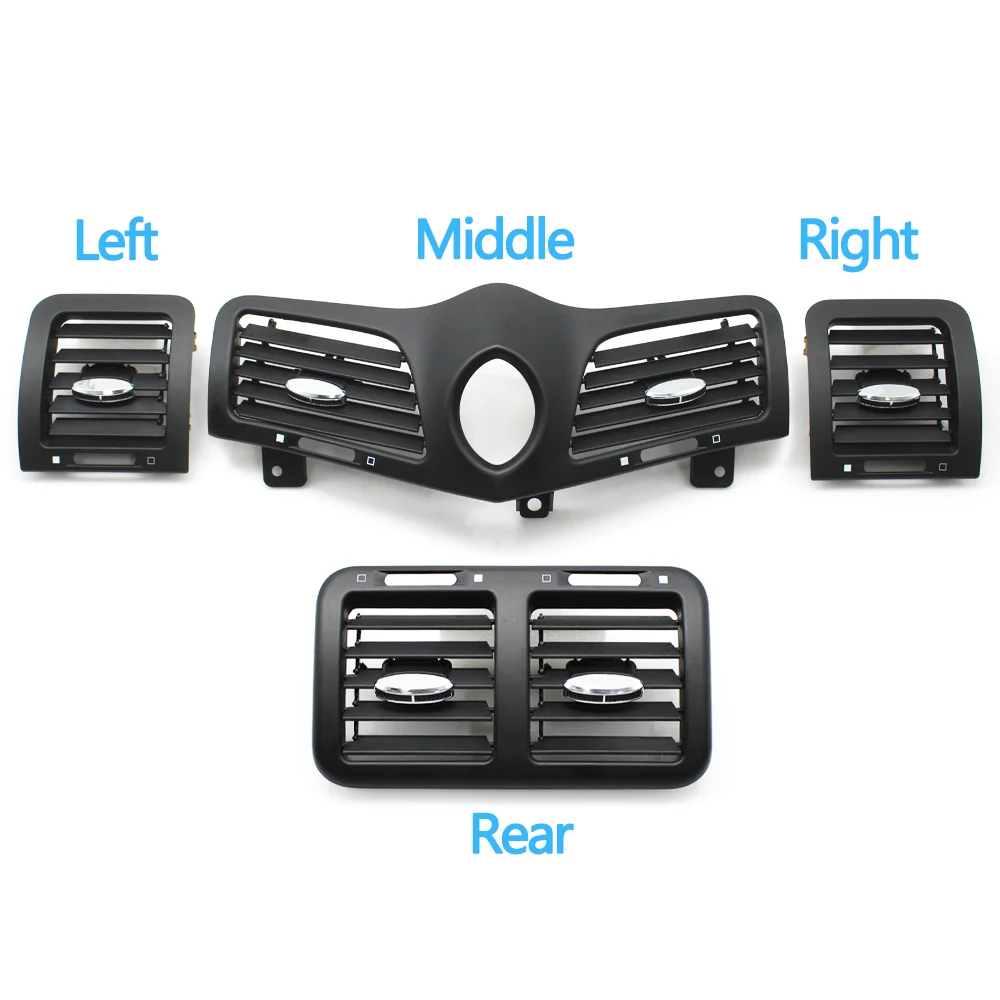 سيارة الجبهة الخلفية لوحة القيادة المركزية اليسار اليمين الأوسط التيار المتناوب تنفيس غطاء لوحة تنفيس الهواء لمازيراتي جران توريزم جران كابريو GT GC M145