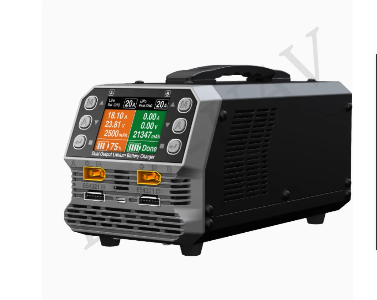 SKYRC Charger PC1080NEO Model Aircraft Dual Channel Lithium Battery General Pressure High Pressure Multi-Language Internal Resis